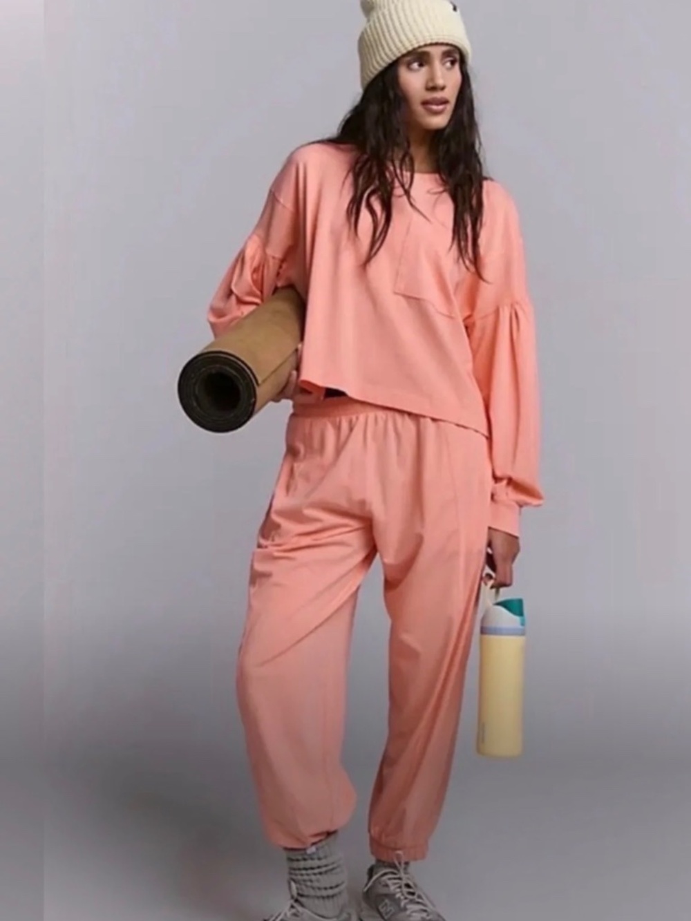 Free People Hot Shot Recovery Pant Set, Size XL